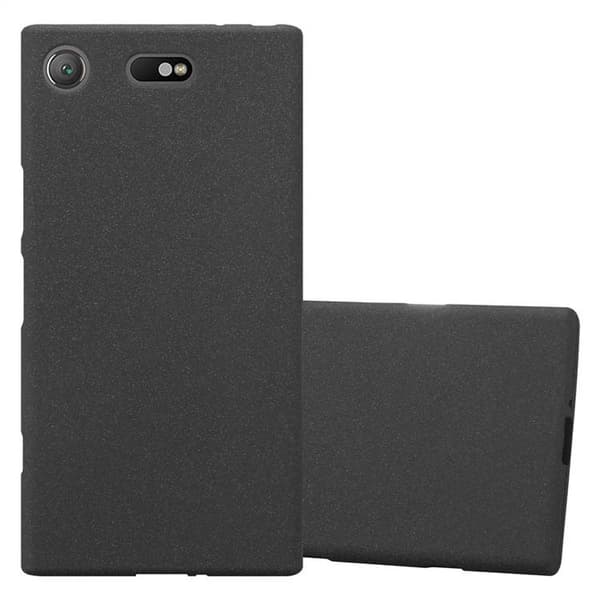 Sony Xperia XZ1 COMPACT Skal Fodral Mobilskydd av flexibelt TPU-silikon FROST SVART Sony Xperia XZ1 COMPACT Skal Fodral Mobilskydd av flexibelt TPU-silikon FROST SVART