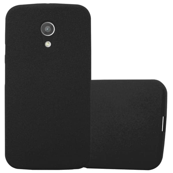 Motorola MOTO G2 Suojakuori Suojakotelo Case Cover FROST MUSTA