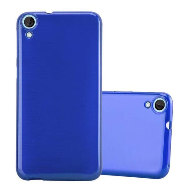 HTC Desire 820 Skal Fodral Case Cover Skyddsfodral Fodral Mobilskydd av flexibelt TPU-silikon BLÅ