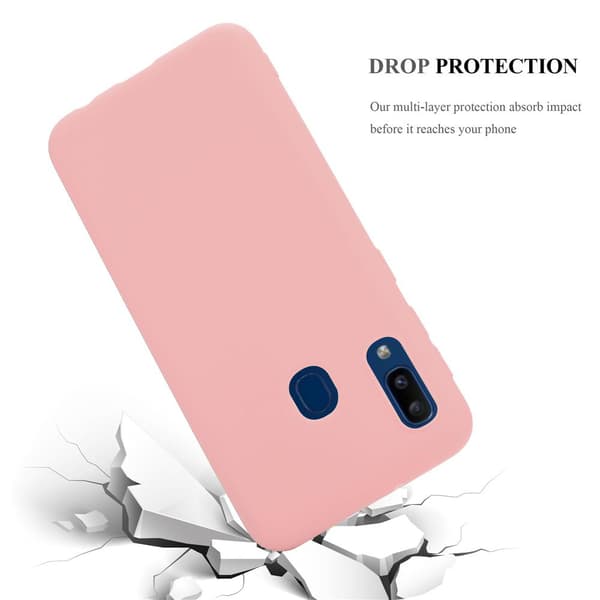 Samsung Galaxy A10e / A20e Skal Fodral Case Cover Mobilskydd av flexibelt TPU-silikon