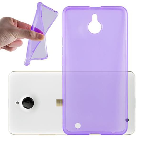 Nokia Lumia 850 Cover Case Etui () Transparent Lilla