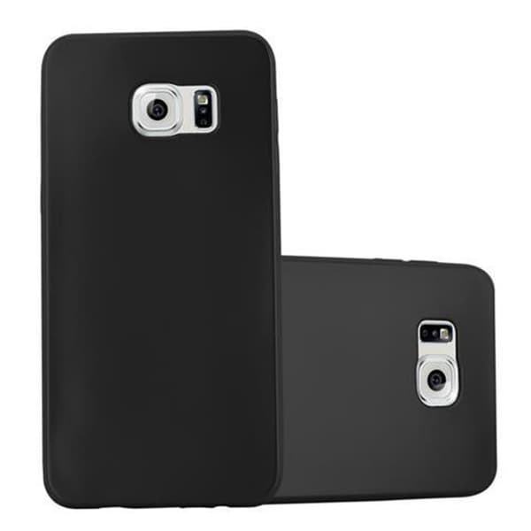 Deksel til Samsung Galaxy S6 EDGE PLUS Beskyttelsesdeksel laget av fleksibelt TPU-silikon METALLISK SVART