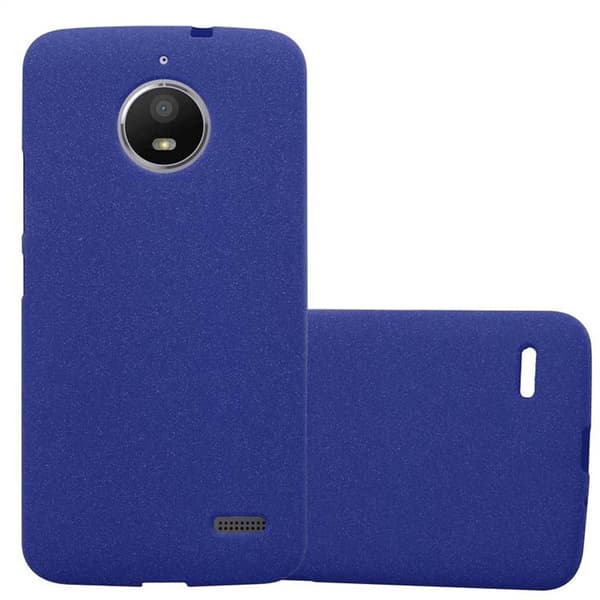 Cover Motorola MOTO E4 Etui Case () FROST MØRKEBLÅ