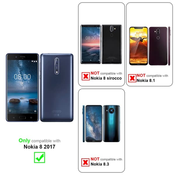 Nokia 8 2017 Skal Fodral Mobilskydd av flexibelt TPU-silikon
