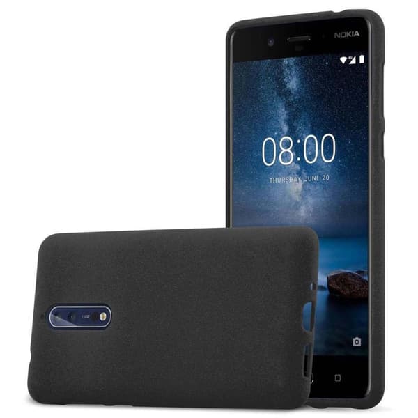 Deksel til Nokia 8 2017 FROSEN SVART