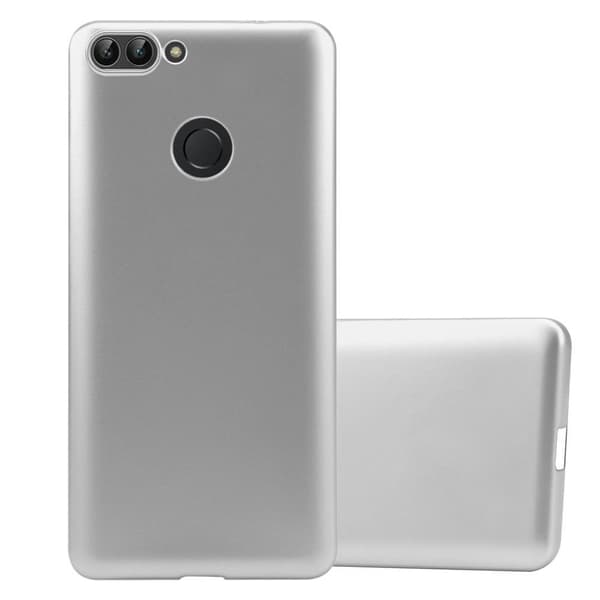 Deksel til Huawei P SMART 2018 / Enjoy 7S Beskyttelsesdeksel laget av fleksibelt TPU-silikon METALLISK SØLV