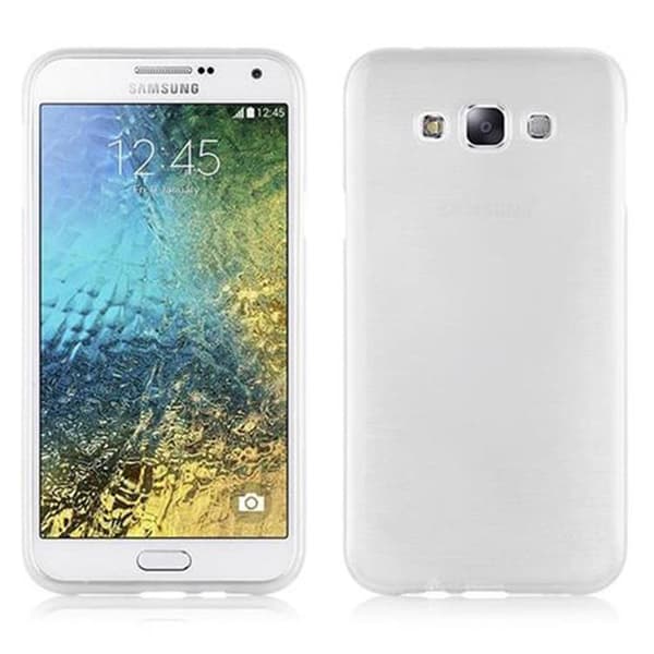 Samsung Galaxy E7 Suojakuori Suojakotelo joustavasta TPU-silikonista harjatulla muotoilulla