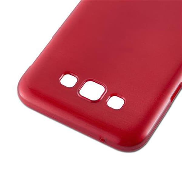 Samsung Galaxy E7 Suojakuori Suojakotelo joustavasta TPU-silikonista harjatulla muotoilulla