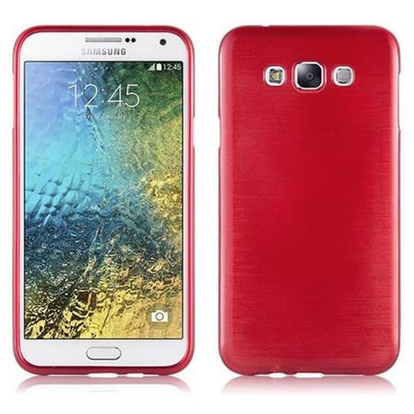 Samsung Galaxy E7 Suojakuori Suojakotelo joustavasta TPU-silikonista harjatulla muotoilulla