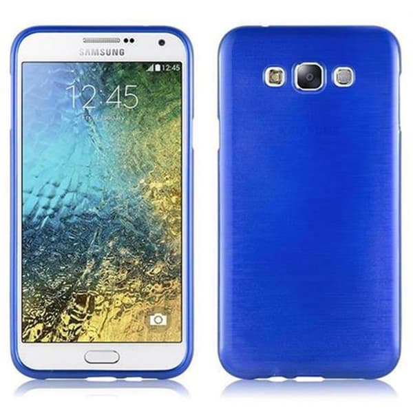 Samsung Galaxy E7 Suojakuori Suojakotelo joustavasta TPU-silikonista harjatulla muotoilulla