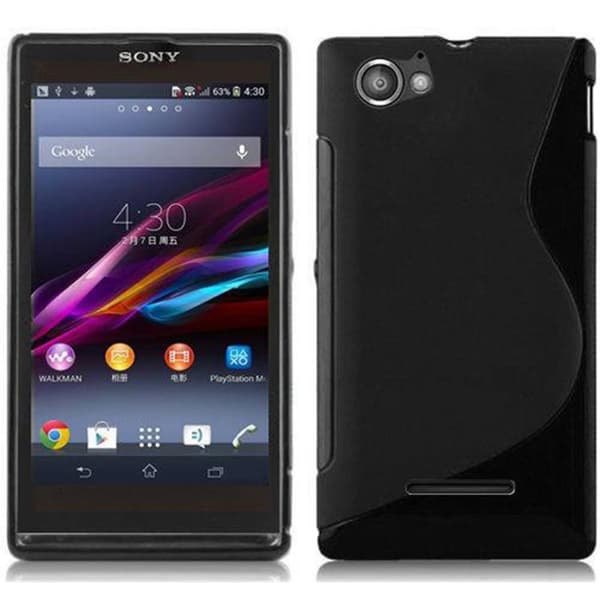 Deksel til Sony Xperia M Beskyttelsesdeksel av fleksibelt TPU-silikon i S-Line-design