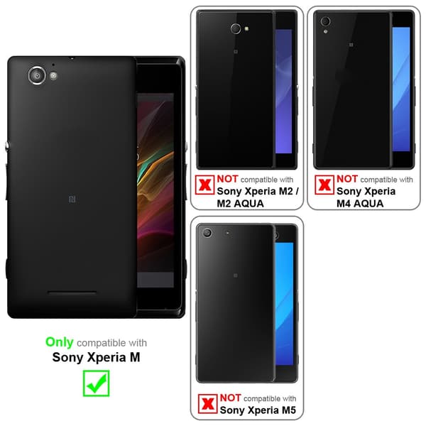 Deksel til Sony Xperia M Beskyttelsesdeksel av fleksibelt TPU-silikon i S-Line-design