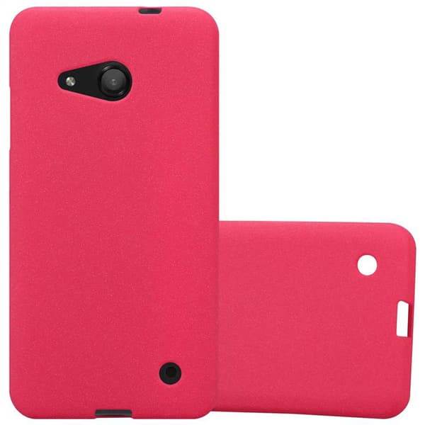 Nokia Lumia 550 Skal Fodral Mobilskydd av flexibelt TPU-silikon FROST RÖD
