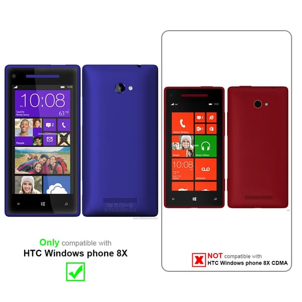HTC Windows Phone 8X Skal Fodral Skal Mobilskydd av flexibelt TPU-silikon