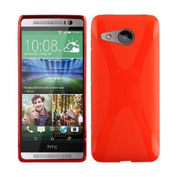 HTC ONE M8 MINI Suojakuori Suojakotelo joustavasta TPU-silikonista X-Line-muotoilussa