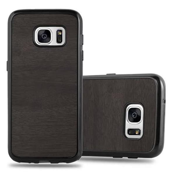 Deksel til Samsung Galaxy S7 Beskyttelsesdeksel SORT TRE