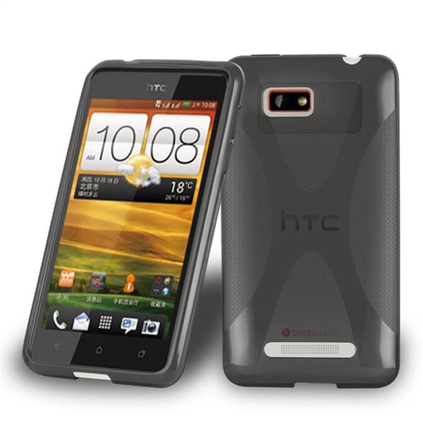 HTC ONE SU Suojakuori Suojakotelo joustavasta TPU-silikonista X-Line-muotoilussa