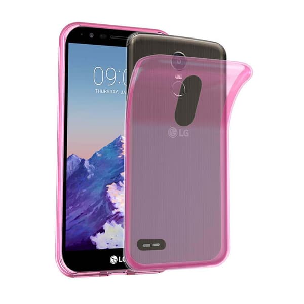 LG STYLUS 3 Skal Skal Fodral av flexibelt TPU-silikon Mobilskydd TRANSPARENT ROSA