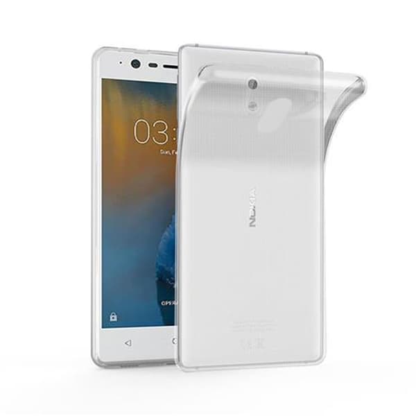 Nokia 3 2017 Suojakuori Suojakotelo valmistettu joustavasta TPU-silikonista TÄYSIN LÄPINÄKYVÄ