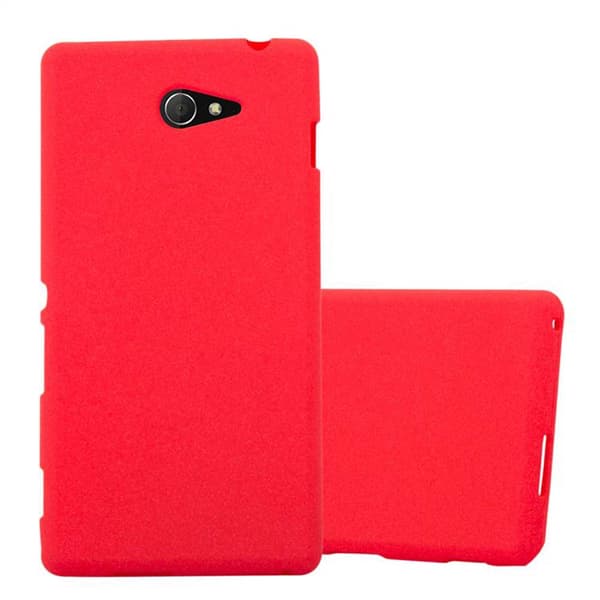 Sony Xperia M2 / M2 AQUA Suojakuori Suojakotelo Case Cover FROST PUNAINEN