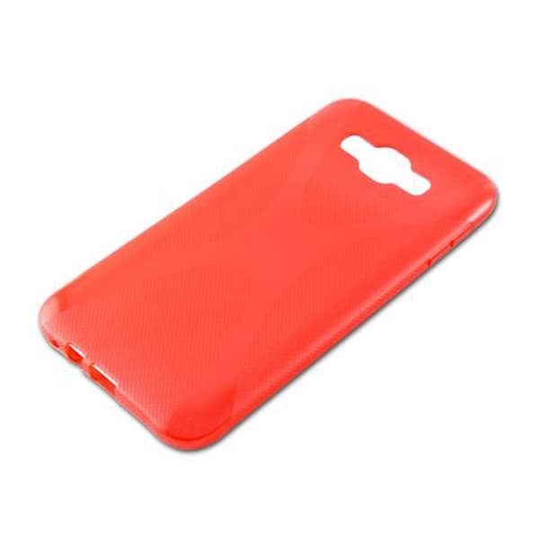 Samsung Galaxy E7 Suojakuori Suojakotelo joustavasta TPU-silikonista X-Line-muotoilussa