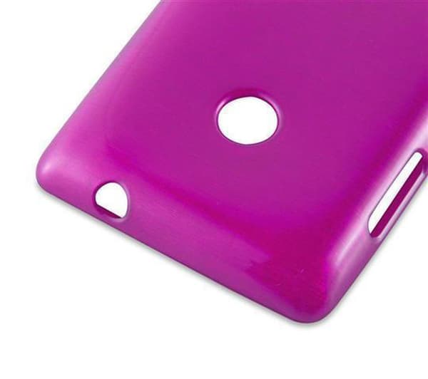Nokia Lumia 525 Suojakuori Suojakotelo joustavasta TPU-silikonista harjatulla muotoilulla