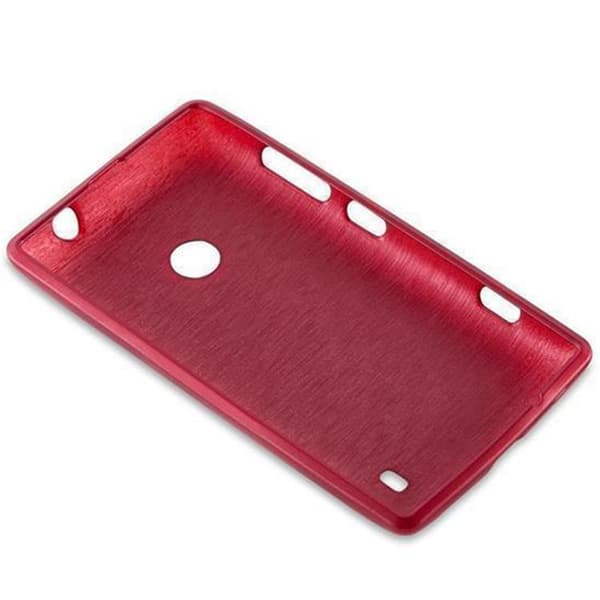 Nokia Lumia 525 Suojakuori Suojakotelo joustavasta TPU-silikonista harjatulla muotoilulla