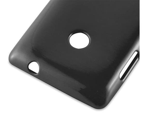 Nokia Lumia 525 Suojakuori Suojakotelo joustavasta TPU-silikonista harjatulla muotoilulla