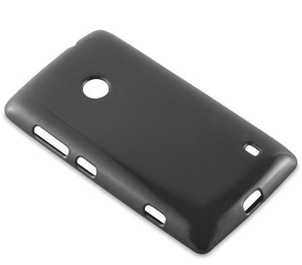 Nokia Lumia 525 Suojakuori Suojakotelo joustavasta TPU-silikonista harjatulla muotoilulla