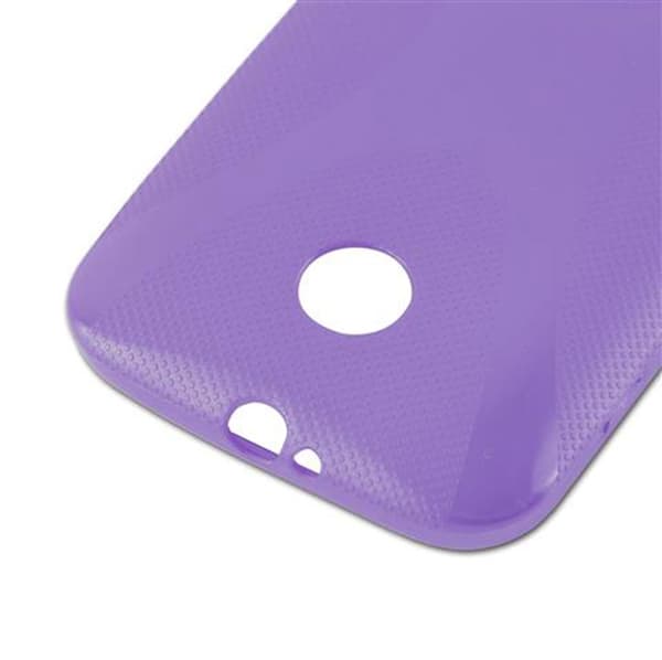 Deksel til Motorola MOTO E Cover av fleksibelt TPU-silikon i X-Line-design