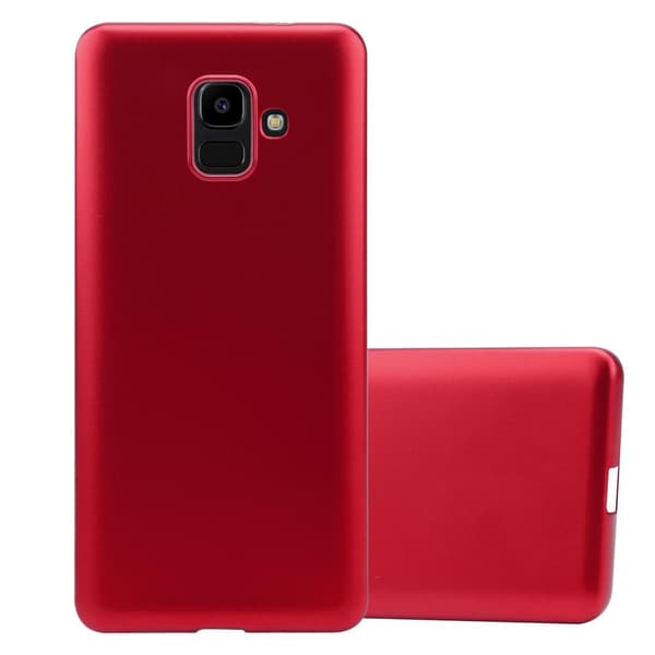 Samsung Galaxy J6 2018 Suojakuori Kotelo valmistettu joustavasta TPU-silikonista METALLINEN PUNAINEN