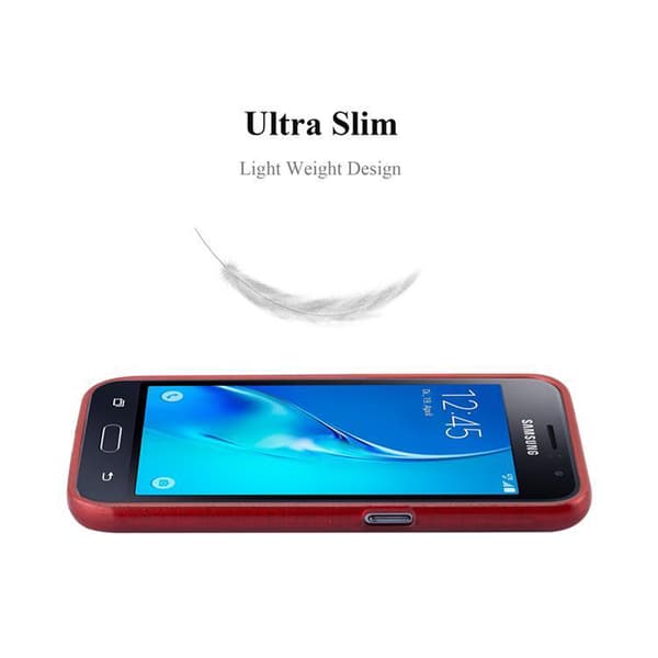 Samsung Galaxy J1 2016 Suojakuori Suojakotelo joustavasta TPU-silikonista harjatulla muotoilulla
