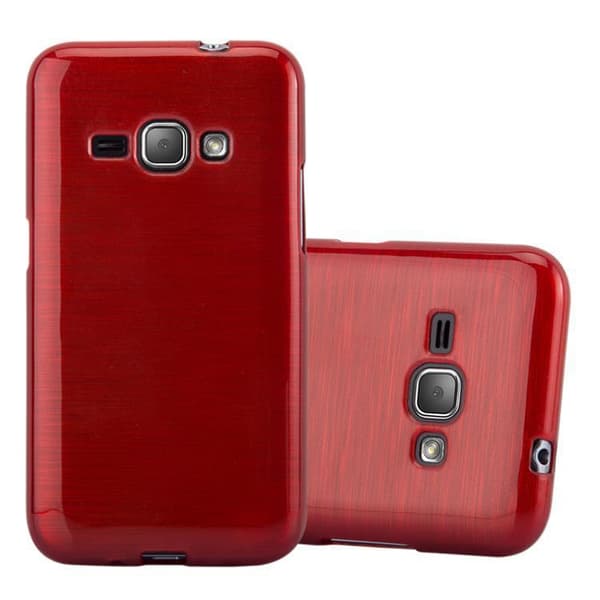 Samsung Galaxy J1 2016 Suojakuori Suojakotelo joustavasta TPU-silikonista harjatulla muotoilulla