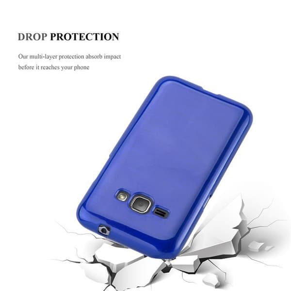 Samsung Galaxy J1 2016 Suojakuori Suojakotelo joustavasta TPU-silikonista harjatulla muotoilulla