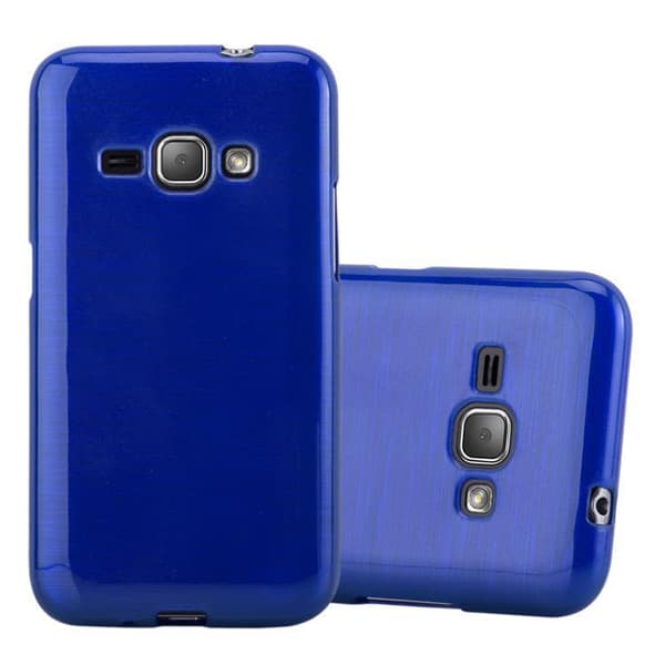 Samsung Galaxy J1 2016 Suojakuori Suojakotelo joustavasta TPU-silikonista harjatulla muotoilulla