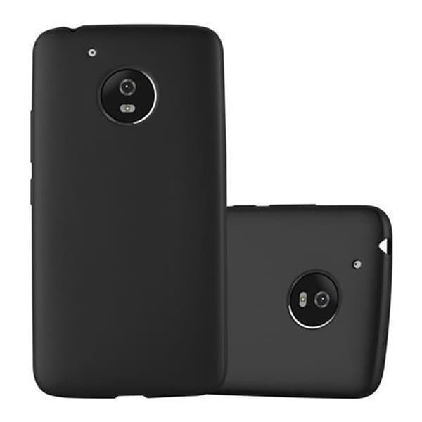 Motorola MOTO G5 Suojakuori Kotelo valmistettu joustavasta TPU-silikonista METALLINEN MUSTA
