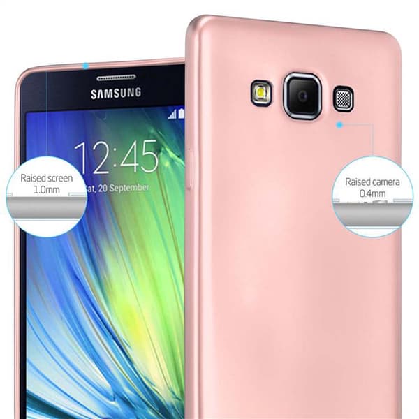 Deksel til Samsung Galaxy A7 2015 Beskyttelsesdeksel laget av fleksibelt TPU-silikon