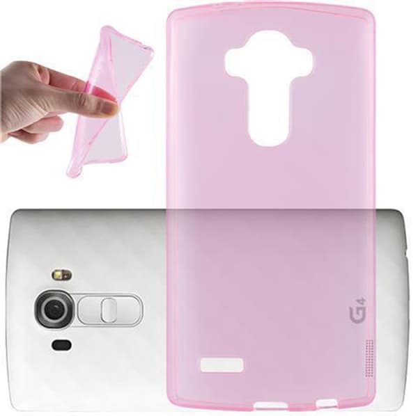 LG G4 PRO Skal Skal Fodral av flexibelt TPU-silikon Mobilskydd TRANSPARENT ROSA