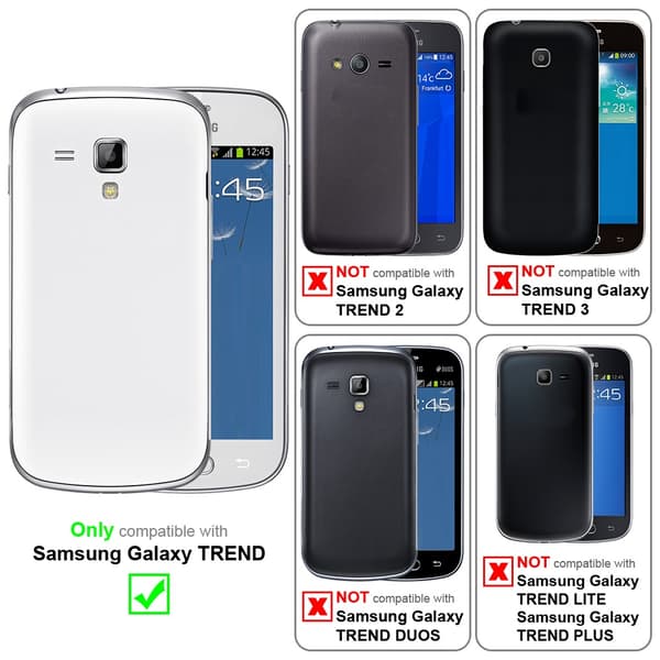 Samsung Galaxy TREND Skal Fodral Case Cover Skyddsfodral Fodral Mobilskydd av flexibelt TPU-silikon