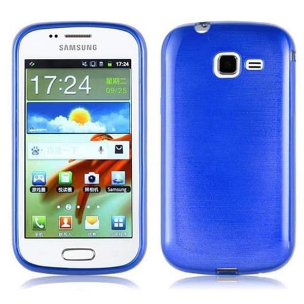 Samsung Galaxy TREND Skal Fodral Case Cover Skyddsfodral Fodral Mobilskydd av flexibelt TPU-silikon BLÅ