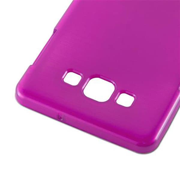 Samsung Galaxy A7 2015 Suojakuori Suojakotelo joustavasta TPU-silikonista harjatulla muotoilulla