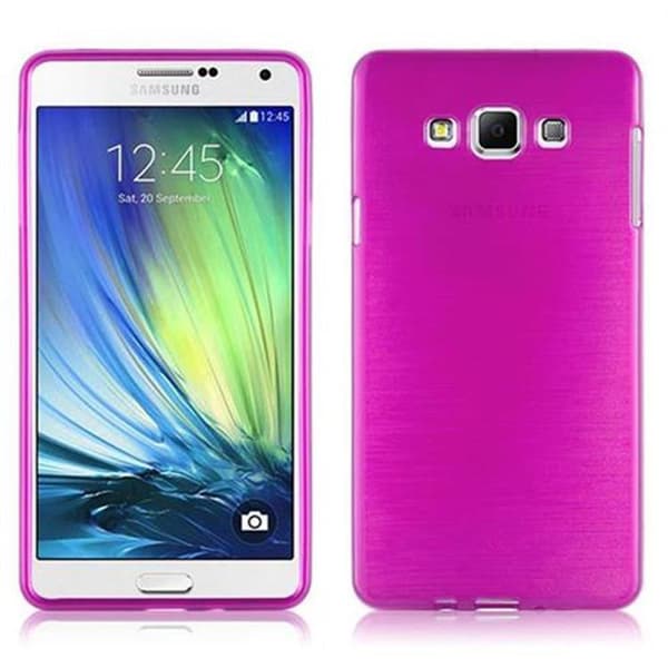 Samsung Galaxy A7 2015 Suojakuori Suojakotelo joustavasta TPU-silikonista harjatulla muotoilulla
