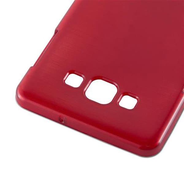 Samsung Galaxy A7 2015 Suojakuori Suojakotelo joustavasta TPU-silikonista harjatulla muotoilulla