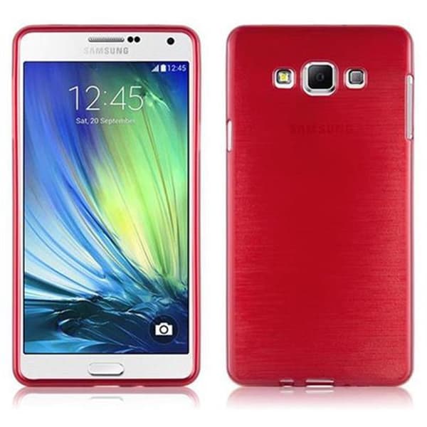 Samsung Galaxy A7 2015 Suojakuori Suojakotelo joustavasta TPU-silikonista harjatulla muotoilulla