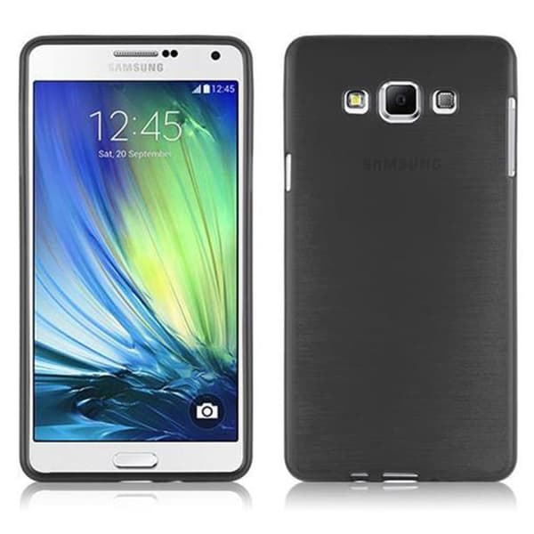Samsung Galaxy A7 2015 Suojakuori Suojakotelo joustavasta TPU-silikonista harjatulla muotoilulla