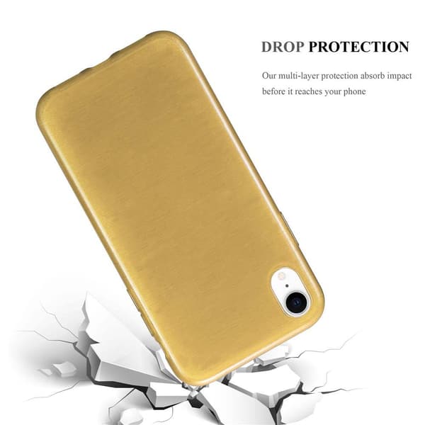 iPhone XR Suojakuori Suojakotelo joustavasta TPU-silikonista harjatulla muotoilulla