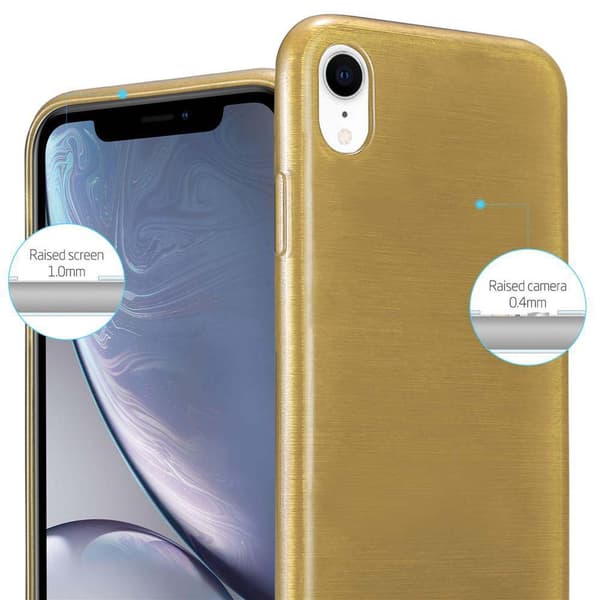 iPhone XR Suojakuori Suojakotelo joustavasta TPU-silikonista harjatulla muotoilulla