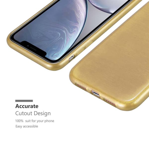 iPhone XR Suojakuori Suojakotelo joustavasta TPU-silikonista harjatulla muotoilulla