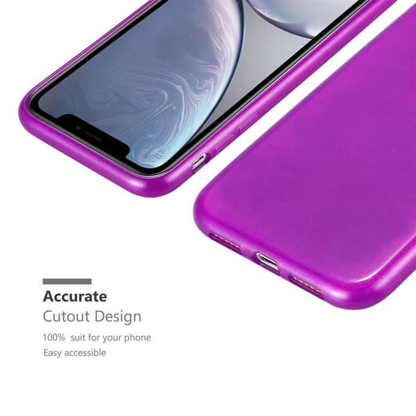 iPhone XR Suojakuori Suojakotelo joustavasta TPU-silikonista harjatulla muotoilulla
