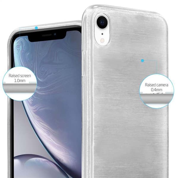 iPhone XR Suojakuori Suojakotelo joustavasta TPU-silikonista harjatulla muotoilulla